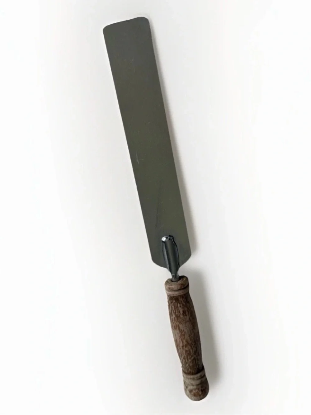 Vintage EKCO Icing Spreader Spatula Turned Wood Handle Chromium Plated USA 1950s